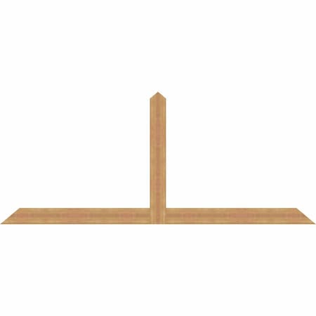Ekena Millwork Portland Timber Gable Bracket, Western Red Cedar, 108"W x 45"H x 1 1/2"D x 5 1/2"F, 10/12 Pitch GBW108X45X0206POR00SWR